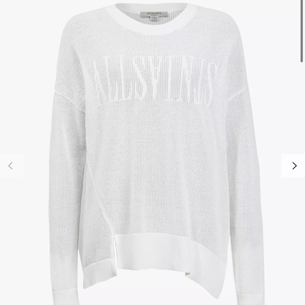 All Saints White Sweater